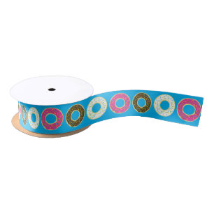 Doughnut Kid's Birthday Party Cute Satin Ribbon