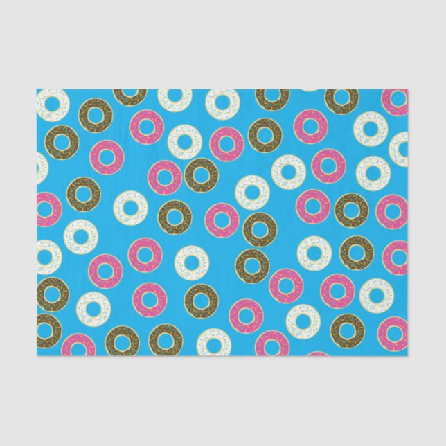 Doughnut Kid's Birthday Party Cute Tissue Paper (Front)