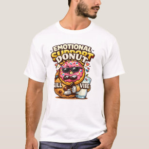 Doughnut Kill My Vibe Funny Doughnut Cartoon T-Shirt