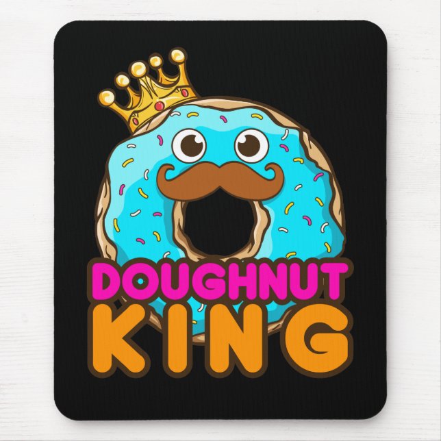 Doughnut King Doughnut Lover Men Mouse Pad (Front)
