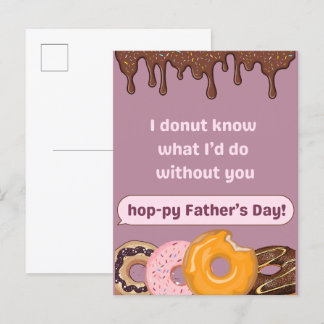Doughnut Limited Father's Day Edition Invitation Postcard