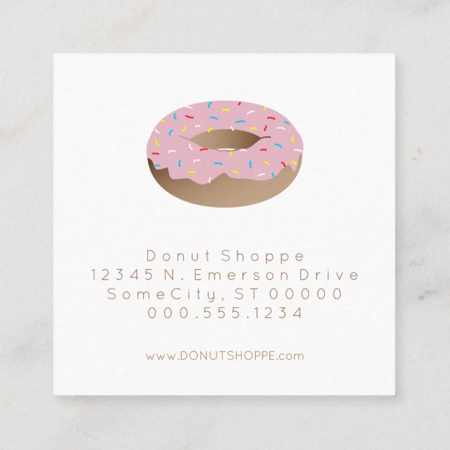 doughnut loyalty stamp card (Back)