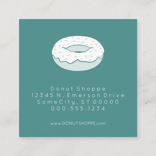 doughnut loyalty stamp card (Back)