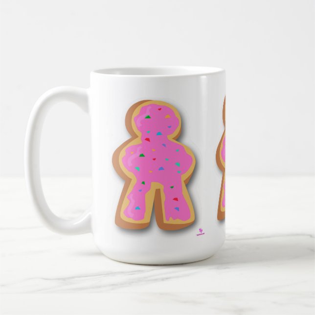 Doughnut Meeple Fun Board Game Piece Art Look Coffee Mug (Left)
