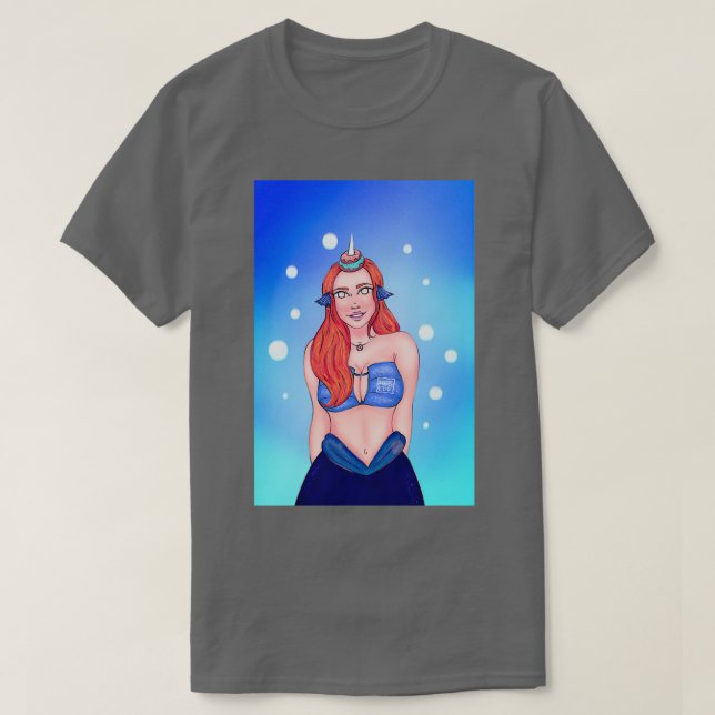 Doughnut Mermaid T-Shirt (Design Front)