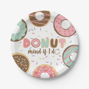 Doughnut Mind If I DO Bridal Shower Plate