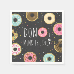 Doughnut Mind If I Do Paper Napkin Bridal Shower