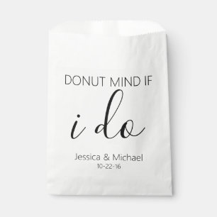 Doughnut mind if I do wedding favour candy Custum Favour Bag