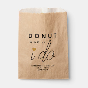 Doughnut Mind If I do Wedding Snack Kraft Favour B Bag