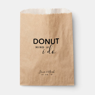 Doughnut Mind If I Do Wedding Treat Favours Favour Bag