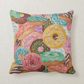 Doughnut Overlap Print Pillow