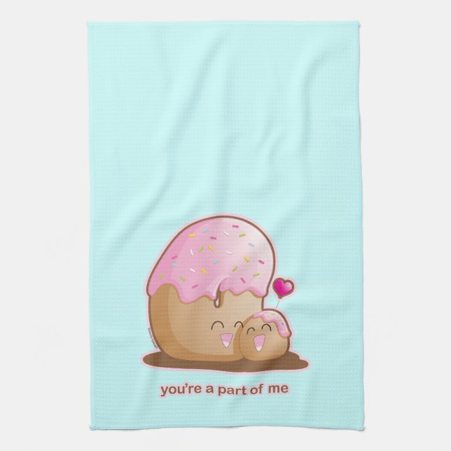 Doughnut Pair Kitchen Towel (Vertical)