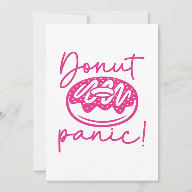 Doughnut Panic Thank You Card (Front)