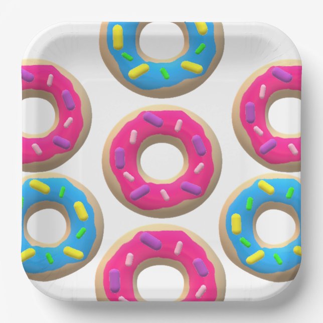 Doughnut Paper Plate (Front)