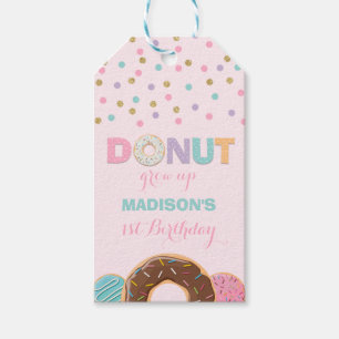 Doughnut Party Favour Thank You Tag Doughnut Grow