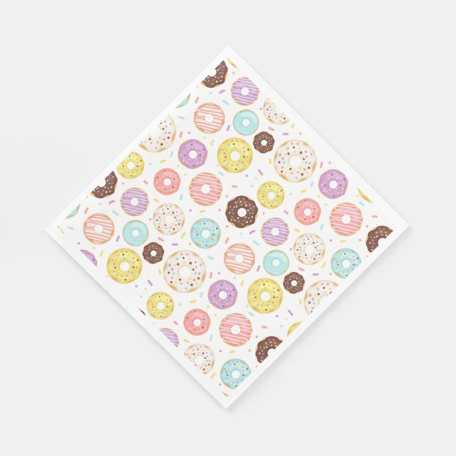 Doughnut Party Paper Napkins (Corner)