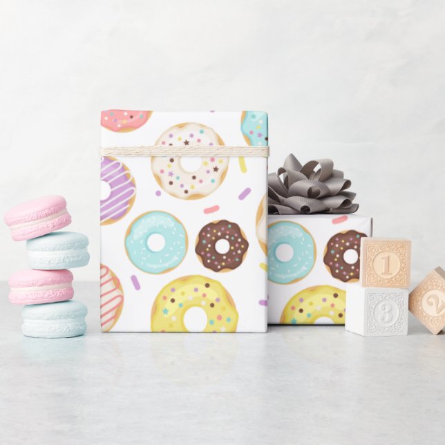 Doughnut Party  Wrapping Paper (Baby Shower)