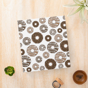 Doughnut Pattern, Chocolate Doughnuts, Caramel Dou Binder