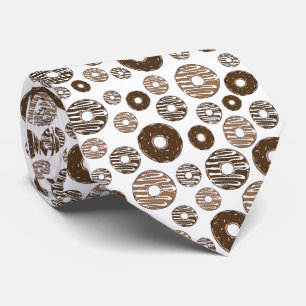 Doughnut Pattern, Chocolate Doughnuts, Caramel Dou Tie