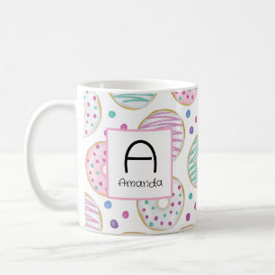 Doughnut Pattern Cute Colourful Coffee Mug