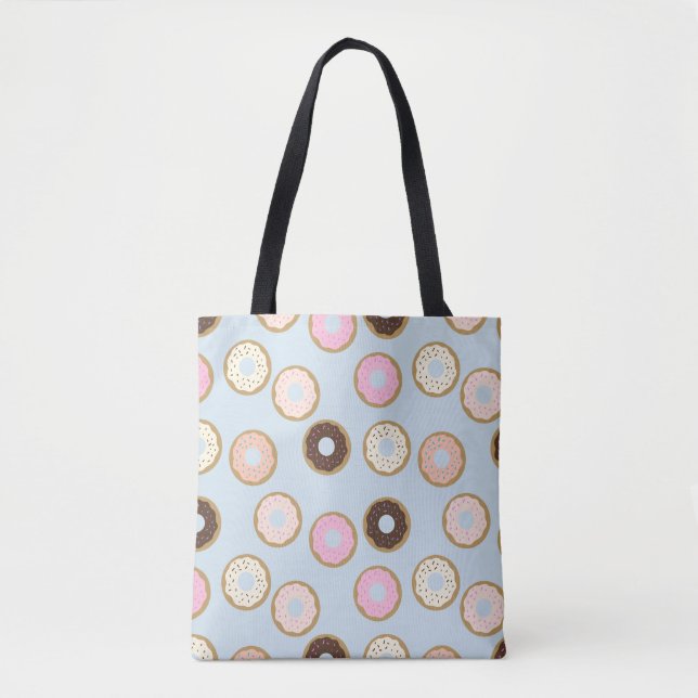 Doughnut Pattern Tote Bag (Front)