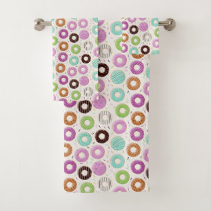 Doughnut Pattern towel set