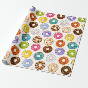 Doughnut Pattern Wrapping Paper