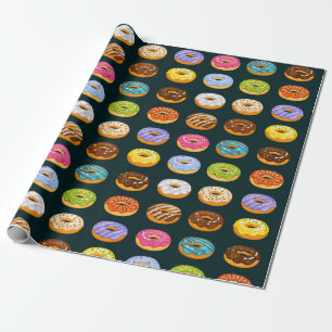 Doughnut Pattern Wrapping Paper