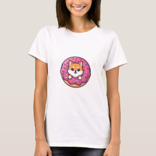 Doughnut Peek Shiba T-Shirt