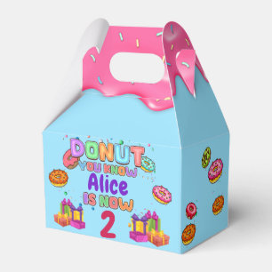 Doughnut Personalized Colour Sprinkle Birthday Par Favor Box