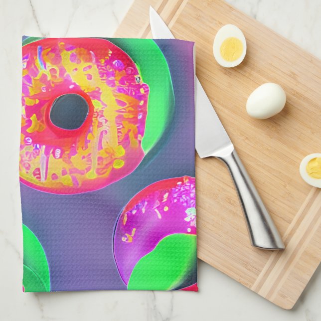 Doughnut Pop Kitchen Towel (Quarter Fold)