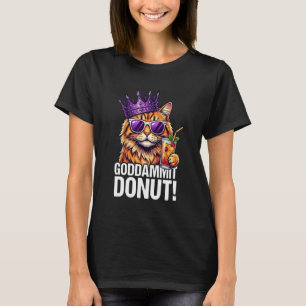 Doughnut Princess Cat Meme u2013 Kawaii Funny Cart T-Shirt