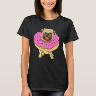 Doughnut Pug Bakery Pastry Chef Baker Dog  Doughnu T-Shirt