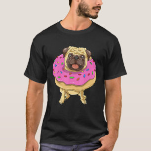 Doughnut Pug Bakery Pastry Chef Baker Dog Doughnut T-Shirt