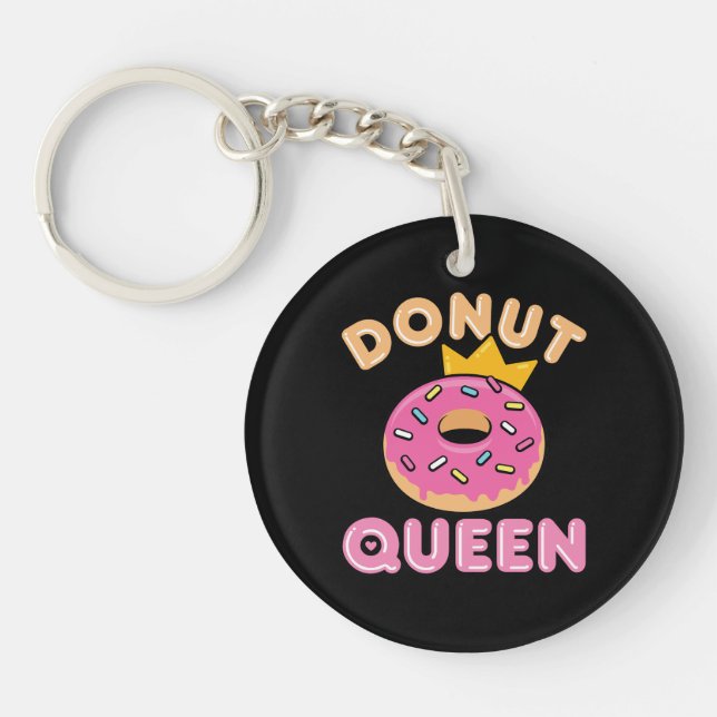 Doughnut Queen Keychain (Front)