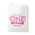 Doughnut Rainbow Sprinkles 1st Birthday Thank You