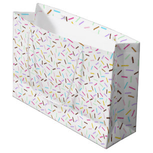 Doughnut Rainbow Sprinkles Birthday Gift Large Bag