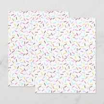 Doughnut Rainbow Sprinkles Scrapbooking Paper