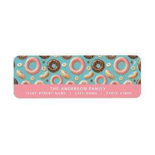 Doughnut Return Address Labels