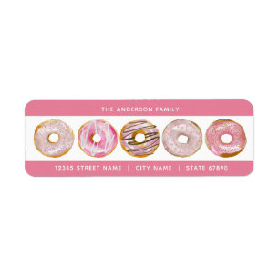 Doughnut Return Address Labels