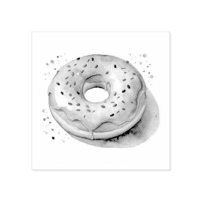 Doughnut  rubber stamp (Imprint)