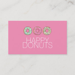 Doughnut Shop Bakery Caffe Pasty Business Card