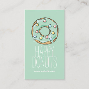 Doughnut Shop Bakery Caffe Pasty Business Card