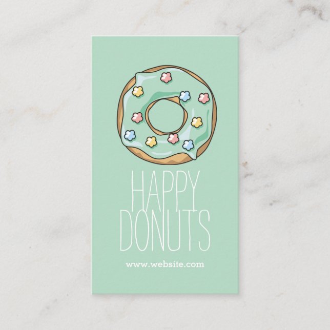 Doughnut Shop Bakery Caffe Pasty Business Card (Front)