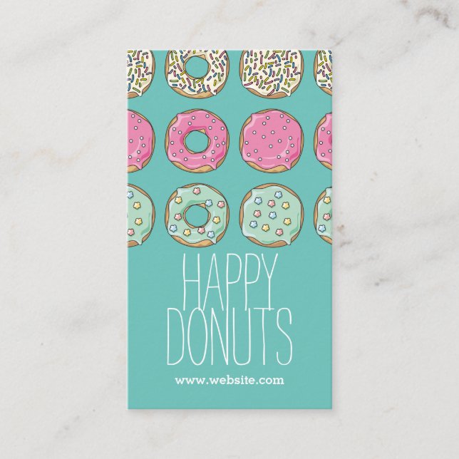 Doughnut Shop Bakery Caffe Pasty Business Card (Front)