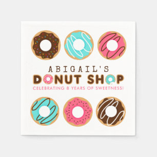 Doughnut Shop Birthday Party Napkin