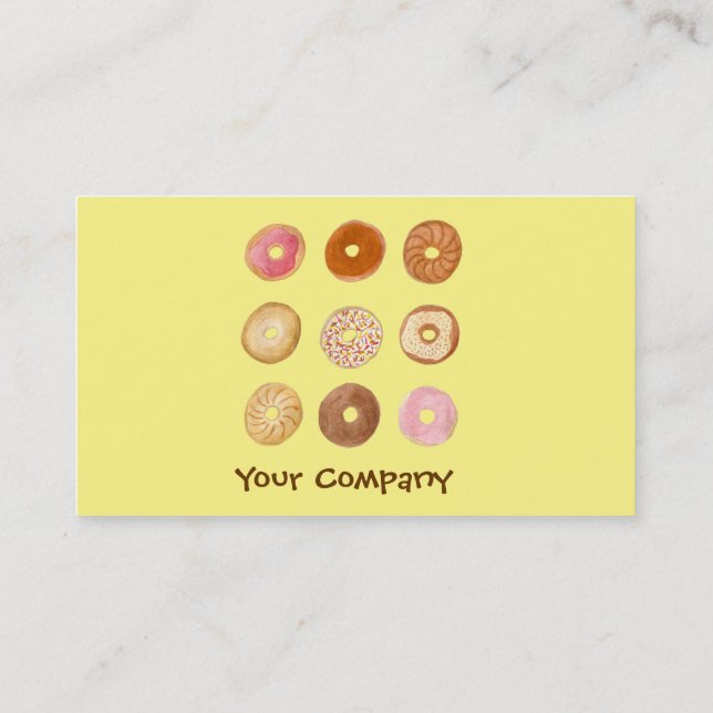 Doughnut Shop Business Card (Back)