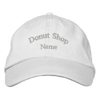 Doughnut Shop Name Embroidered Hat
