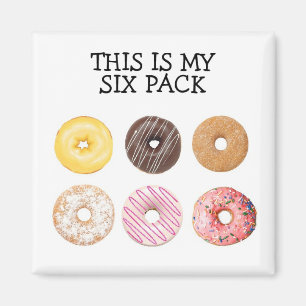 Doughnut six pack magnet