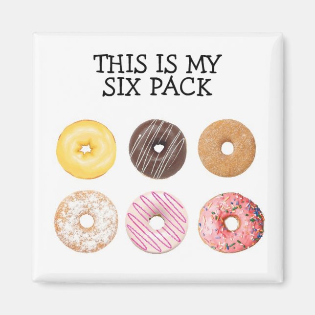 Doughnut six pack magnet (Front)